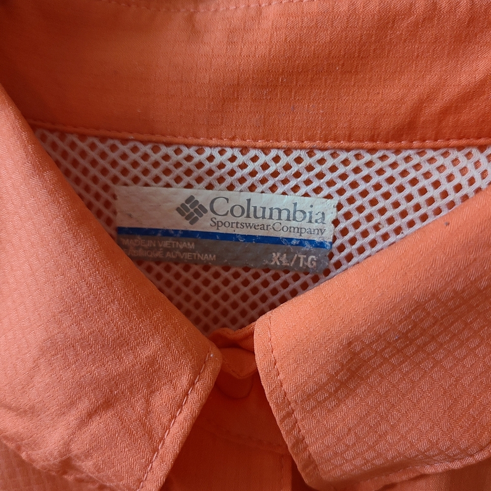 Columbia Vibrant Orange Shirt - Picture 2 of 8